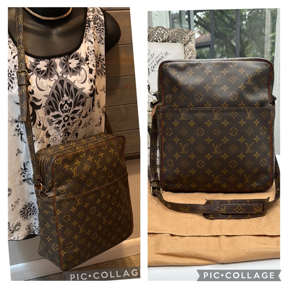 Unisex Authentic Louis Vuitton Monogram Marceau Messenger Bag & LV Dust Bag - Picture 2 of 16